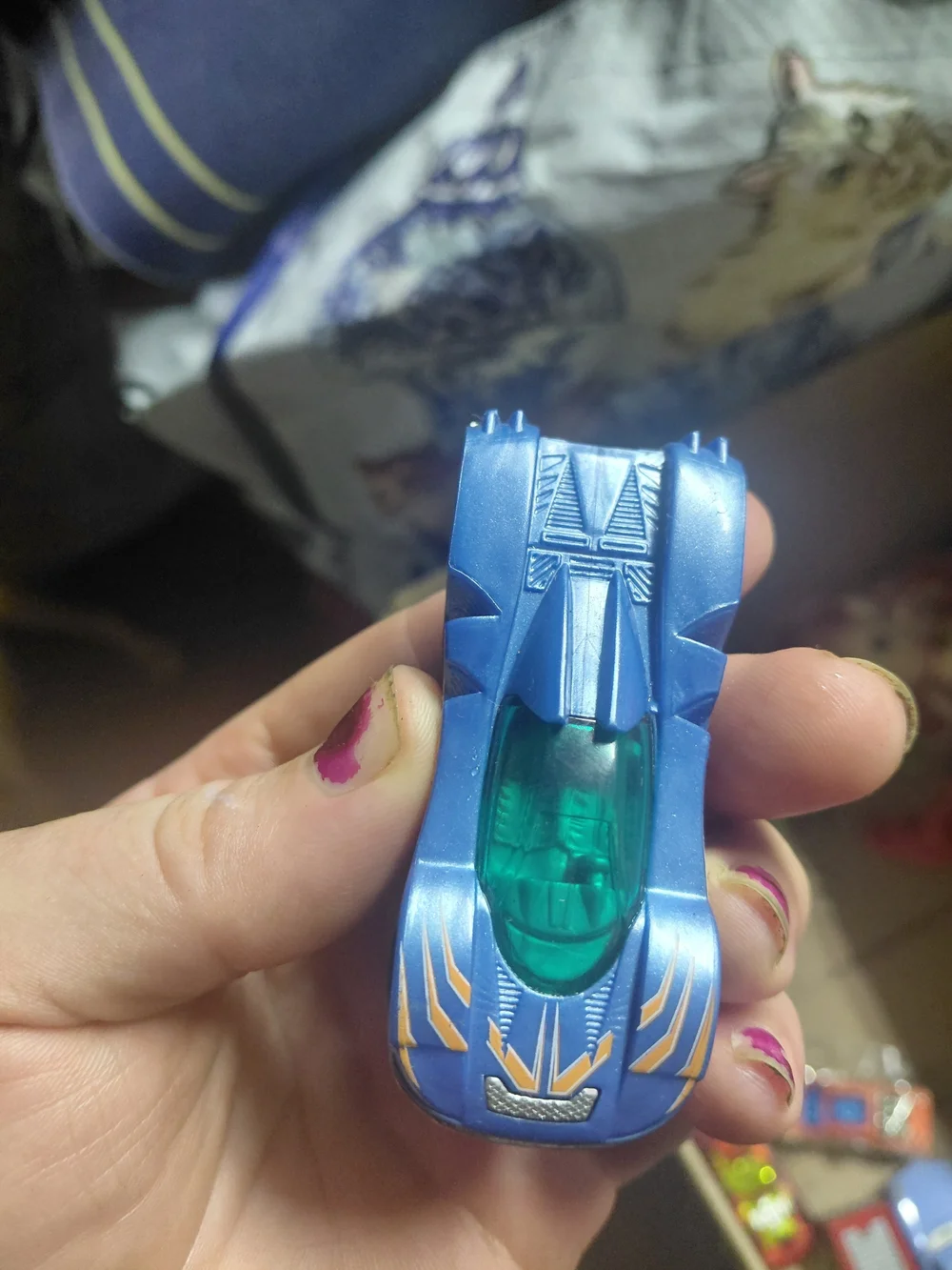 blue Hot Wheels Teegray toy car, likely from a 2018 multi-pack release.